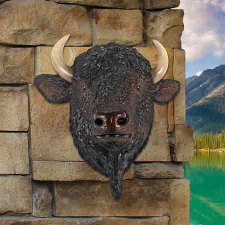 DESIGN TOSCANO Large Scale Buffalo of the Great Plains Trophy Wall Statue NE180039